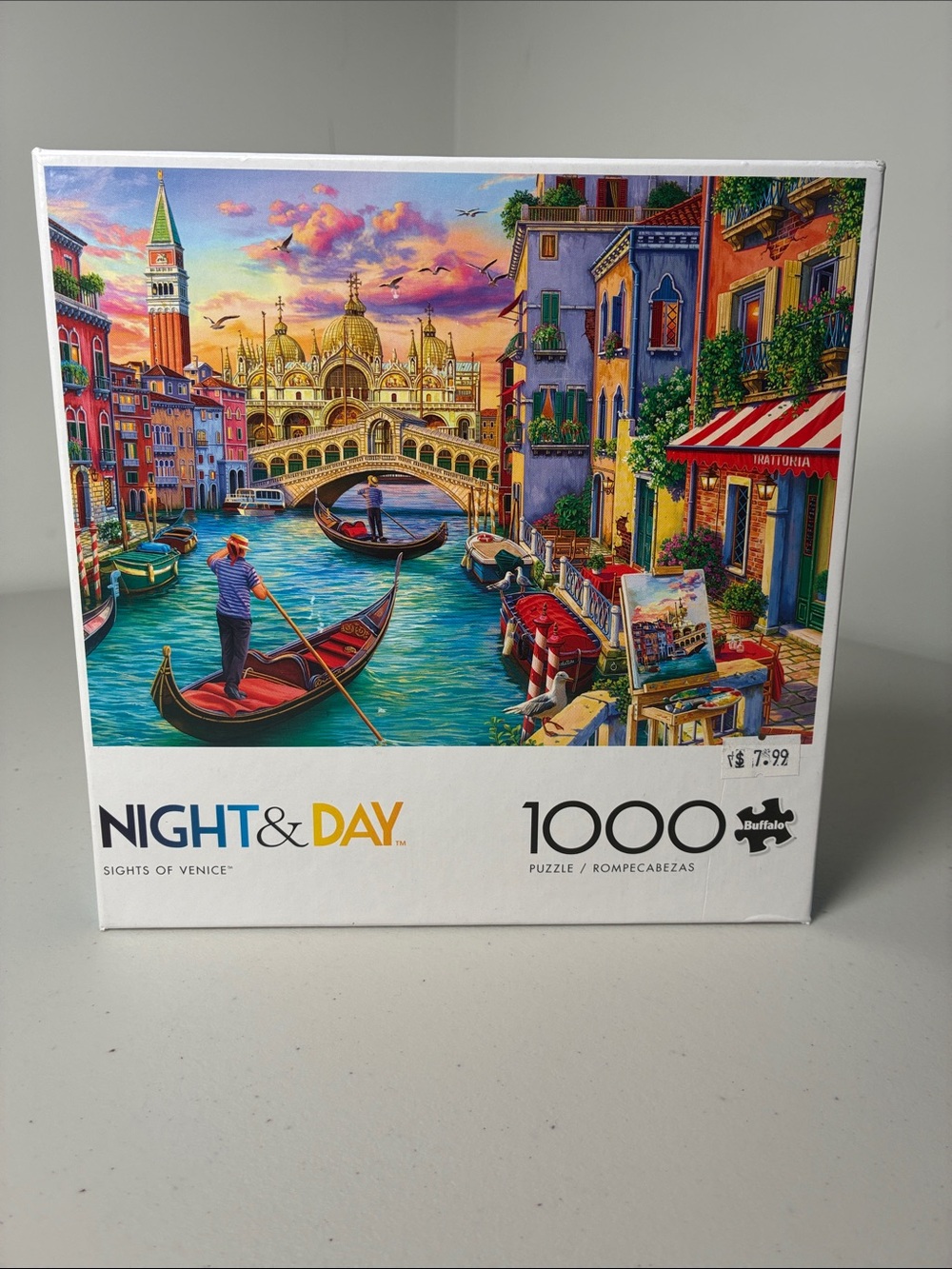 Night & Day 1000-Piece Jigsaw Puzzle - Sights of Venice (Multicolor)